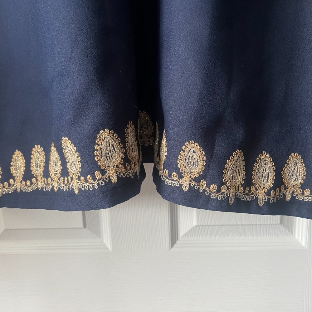 Hand Made Moroccan Gold Threaded Kaftan Robe! New! - Picture 6 of 7